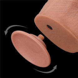 LoveToy SlidingSkin Gode réaliste avec bourses Sliding Skin 26 x 6cm